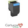 CartucceIn Cartuccia Toner compatibile Lexmark 80C2SC0 / 802SC ciano
