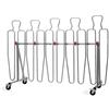Schiavi Sport Barriera Calcio Trasportabile con 5 Sagome Oscillanti, mis. 270xh 172/180