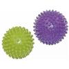 Toorx Coppia sfere per massaggi - Set composto da 1 Palla Verde Lime da 75 mm ed 1 Palla Viola da 90 mm