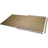 Schiavi Sport Tappeto Incastro Tatami Bicolore Effetto Parquet Legno, mis 100x100x1,3 cm