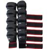 GYM POWER 5X PAIA DI GUANTI DA FIT-BOXE NERI IN PELLE SINTETICA IMBOTTITI - MISURE A SCELTA