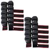 GYM POWER 10X PAIA DI GUANTI FIT-BOXE NERI IN PELLE SINTETICA IMBOTTITI - MISURE A SCELTA