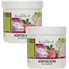 KRAUTERHOF 2X KORPERCREME MIT WILDROSENOL - SET RISPARMIO con 2 barattoli da 250ml di Crema per corpo all' olio di rosa selvatica