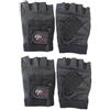GYM POWER 2X PAIA DI GUANTINI FITNESS PELLE/SPANDEX - MISURE A SCELTA