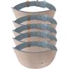 GYM POWER 5X CINTURE PESISTICA IN CUOIO NATURALE IMBOTTITE H 10CM - MISURE A SCELTA