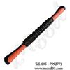TOORX Rullo massaggio con impugnature, colore nero-arancio - Dimensioni 53 cm x Ø 4,5 cm
