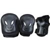 NEXTREME Set di protezioni SENIOR nero con Ginocchiere, Gomitiere e Parapolsi - Peso utilizzatore oltre 50 kg