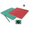 Schiavi Sport Tappeto Incastro Tatami Judo Bicolore Verde-Giallo, mis 100x100x4 cm
