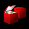 Cini e Nils Cuboluce LED Rosso Lampada Tavolo