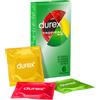 Durex tropical Mix profilattici colorati ed aromatizzati vestibilita' aderente 6 pezzi