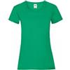 FRUIT OF THE LOOM T-shirt donna valueweight verde prato