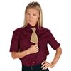 ISACCO Camicia unisex manica corta bordeaux ISACCO 062403M