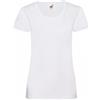 FRUIT OF THE LOOM T-shirt valueweight Bianco