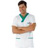 ISACCO Casacca collo a v Bianca/verde ISACCO 045204