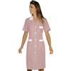 ISACCO Camice positano manica corta rigatino bordeaux ISACCO 008963M