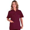 ISACCO Casacca collo a v pol/cot 125gr bordeaux ISACCO 045003