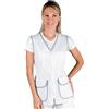 ISACCO Casacca marakaibo Bianca riga azzurra ISACCO 011102
