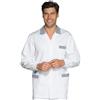 ISACCO Casacca peter Bianca profili riga blu ISACCO 036100
