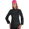 ISACCO Giacca lady extra light nera + Fucsia ISACCO 057586