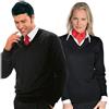 ISACCO Maglia collo a v nero lana ISACCO 130101