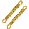 ISACCO Coppia trecce dorate ISACCO 123100