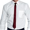 ISACCO Cravatta stretta bordeaux ISACCO 115003