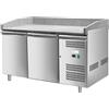 Forcold Banco Pizza Refrigerato a 2 Porte con Piano in Granito - Capacità lt 390