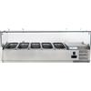 Forcold Vetrina Statica per Pizzeria AISI 201 - Profondità Cm 39,5 - Capacità Vaschette N° 3 GN1/3 + N° 1 GN1/2