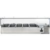 Forcold Vetrina Statica per Pizzeria AISI 201 - Profondità Cm 39,5 - Capacità Vaschette N° 4 GN1/3 + N° 1 GN1/2