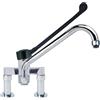 INOX BIM Miscelatore Biforo Leva Clinica, lunghezza cm 30
