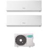Hisense Condizionatore Climatizzatore Hisense Inverter Hi-Comfort R 32 Dual Split 7000+7000 Btu 2AMW42U4RGC Wi-Fi Integrato