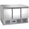 Forcar Saladette Refrigerata Statica ForCold Modello G-S903TOP-FC per sandwich in acciaio inox AISI 201 statica Gastronorm 1/1