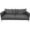 MOROSO divano a 2 posti GENTRY MAJOR 240x105 cm - GE0018-Q-A7345-PIEDI-ACCIAIOCROMATO