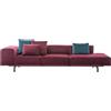 KARTELL divano destro a 3 posti LARGO VELLUTO - 7171-54