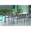 Nardi Set tavolo Rio 140 con 6 poltrone Riva