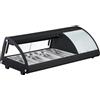 Amitek Vetrina espositore Sushi Modello AK413NSB Vetro Apribile Capacità bacinelle 4 bacinelle GN1/3 H 4 cm