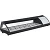 Amitek Vetrina refrigerata per Sushi Vetro Apribile Modello AK813NSB Capacità bacinelle 8 bacinelle GN1/3 H 4 cm