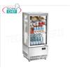 Technochef - Vetrina FRIGO per BIBITE,1 Porta, Ventilato, Temp.+4 +12C, lt.78, Mod.MN78