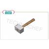 Batticarne in alluminio con manico in legno