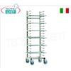 Carrello portateglie pizza-pasticceria a Pioli per 20 Teglie cm 40x60