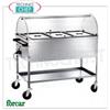 FORCAR - Technochef, Carrello caldo a bagnomaria, 3 Bacinelle GN 1 1, Mod.CT1760C