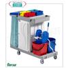 Forcar - Carrello Pulizia, 2 Secchi lt.15, Strizzatore, Portasacco, Vano centrale, mod.CA1616