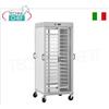 Carrello portapiatti caldi, con 10 ripiani grigliati GN 2 1