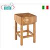 Ceppi Macelleria in legno di Acacia Spessore cm 17 con Piedistallo