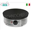 Technochef - CREPIERA ELETTRICA con PIASTRA in GHISA CROMATA diametro 350 mm