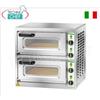 FIMAR - Forno pizza elettrico per 2 PIZZE Grandi, 2 camere indipendenti da cm 40,5x40,5, Comandi meccanici, mod. MICROV2C