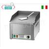 FIMAR - Fry Top Elettrico Professionale da Banco, Piastra Rigata, Mod.FRY1R