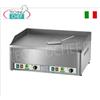 FIMAR - Fry Top Elettrico Professionale da Banco,Piastra 1 2 Rigata 1 2 Liscia,Mod.FRY2LR