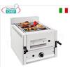 GRIGLIA PIETRA LAVICA a GAS, 1 MODULO TOP con ZONA COTTURA da mm 365x535