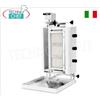 GYROS a GAS con 3 bruciatori indipendenti, asta di cottura alta 550 mm completa di piatto